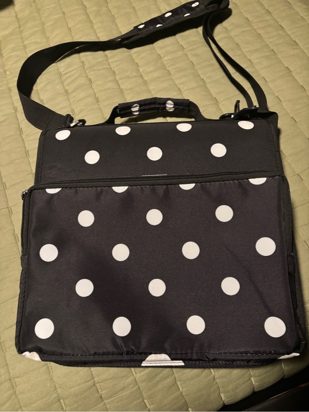Black Polka Dot Laptop/trapper keeper